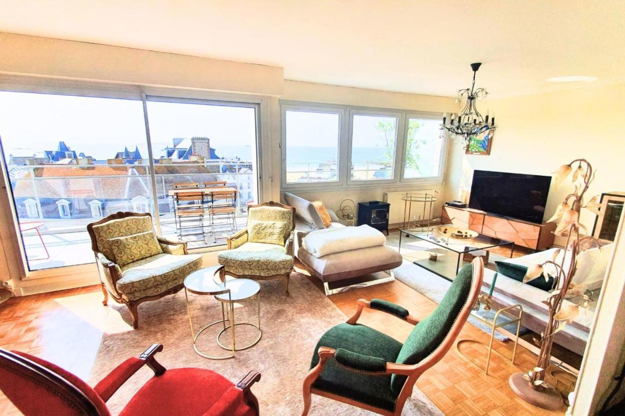 Bright Apt With Balcony Panoramic View Saint-Malo Exteriör bild