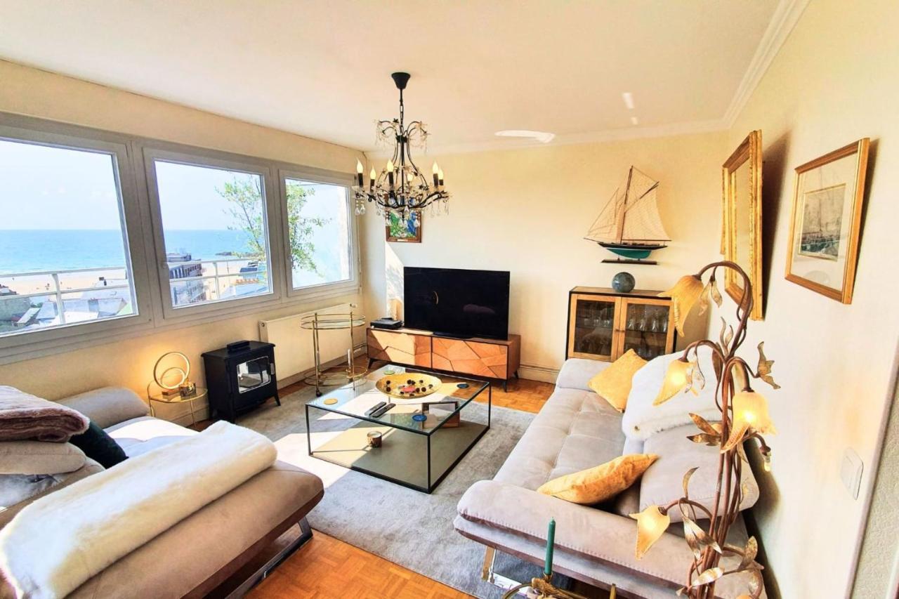 Bright Apt With Balcony Panoramic View Saint-Malo Exteriör bild